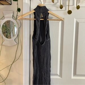 Free People Charcoal fitted dress XS/S
